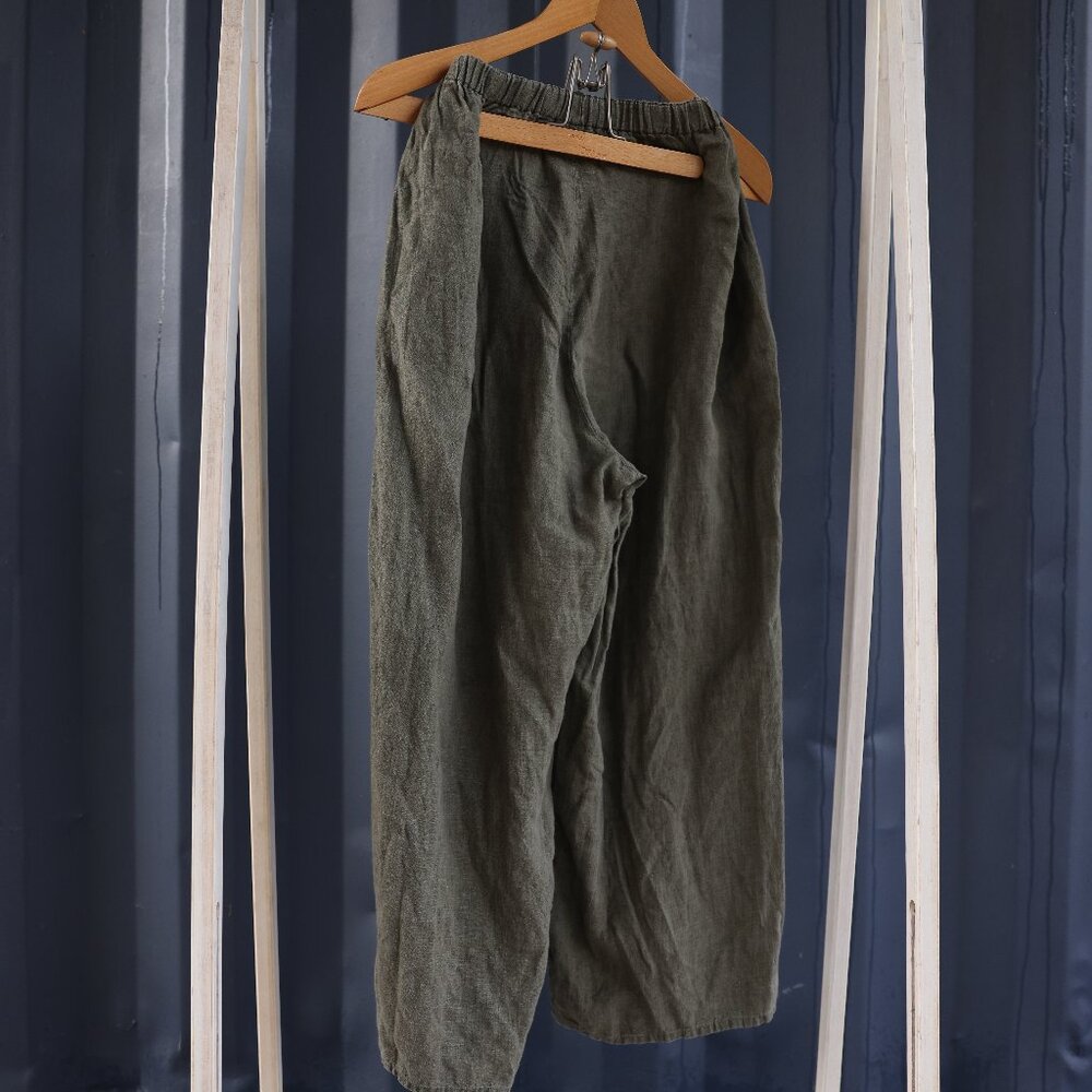 FLAX wide leg linen pants